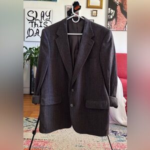 Burberry Dark Brown Textured Jacket